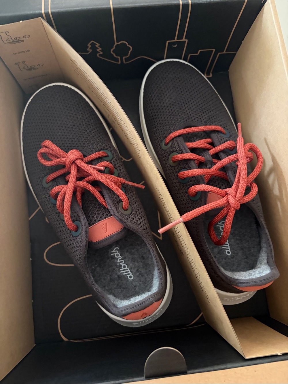 allbirds Women's Knit Sneakers with Red Laces